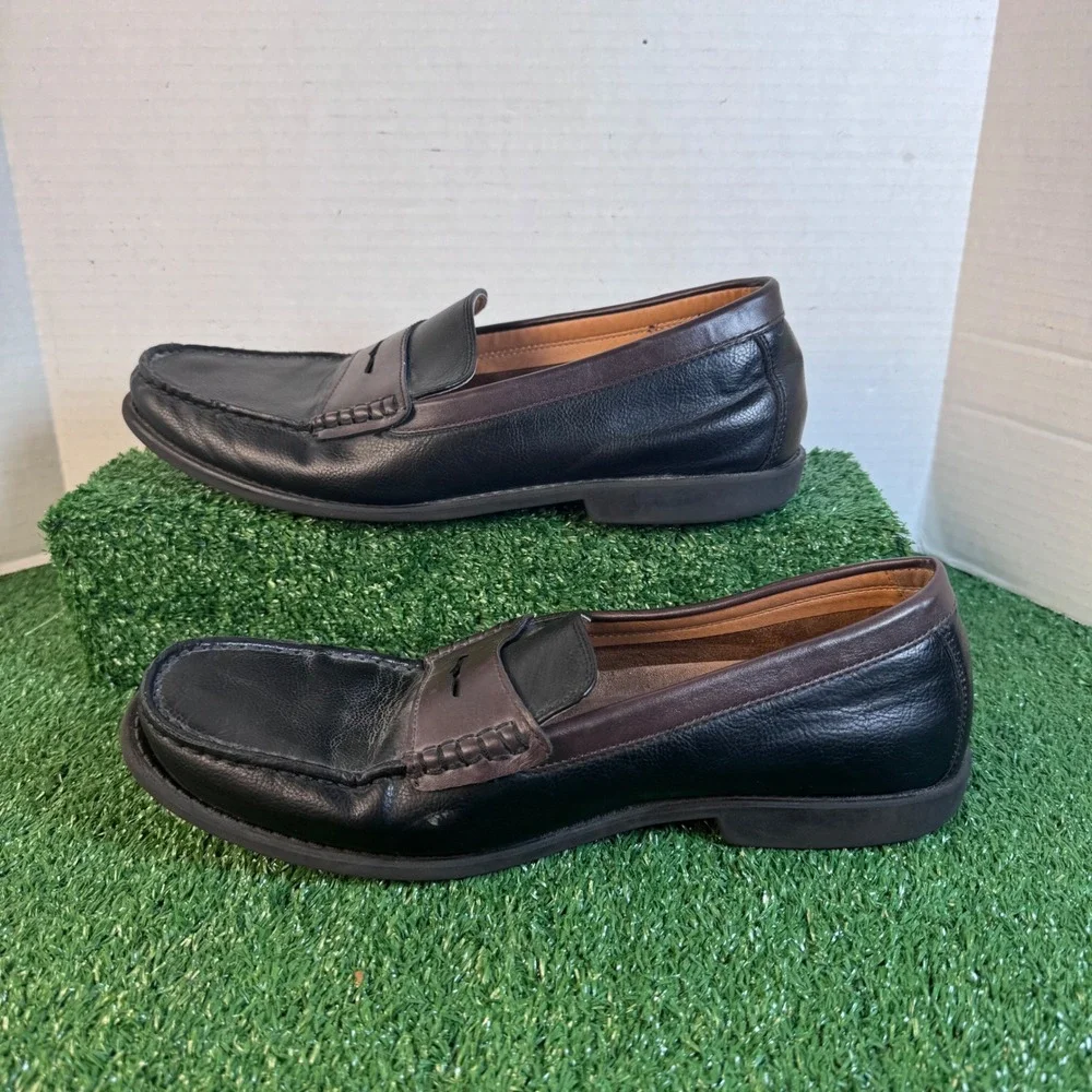 IZOD‎ Edmund Mens Penny Loafers Black Brown Memory Foam Slip On Shoes 12M